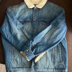 Men’s Fur Lined Jean Jacket